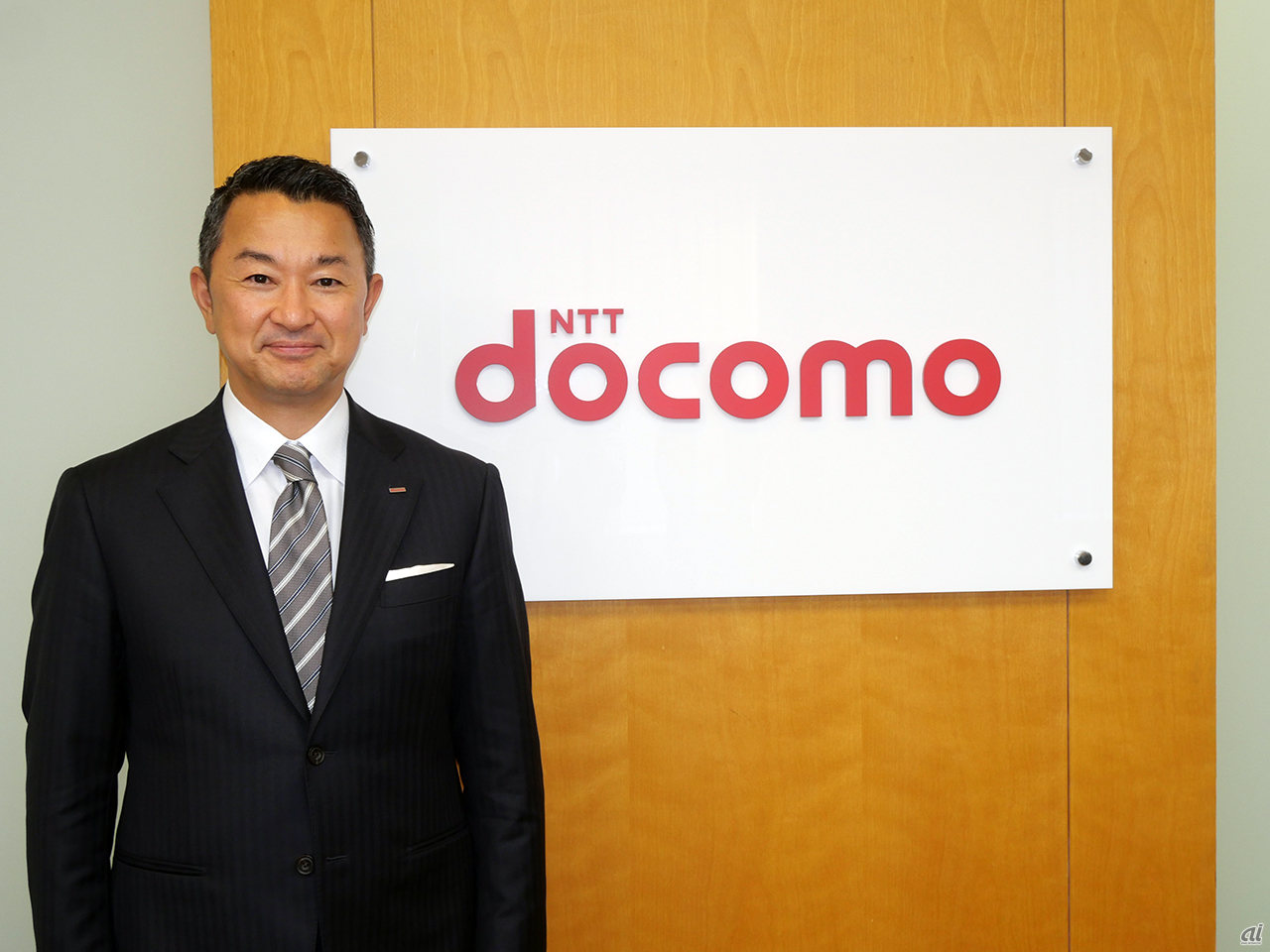 取材に応じたNTTドコモの前田新社長